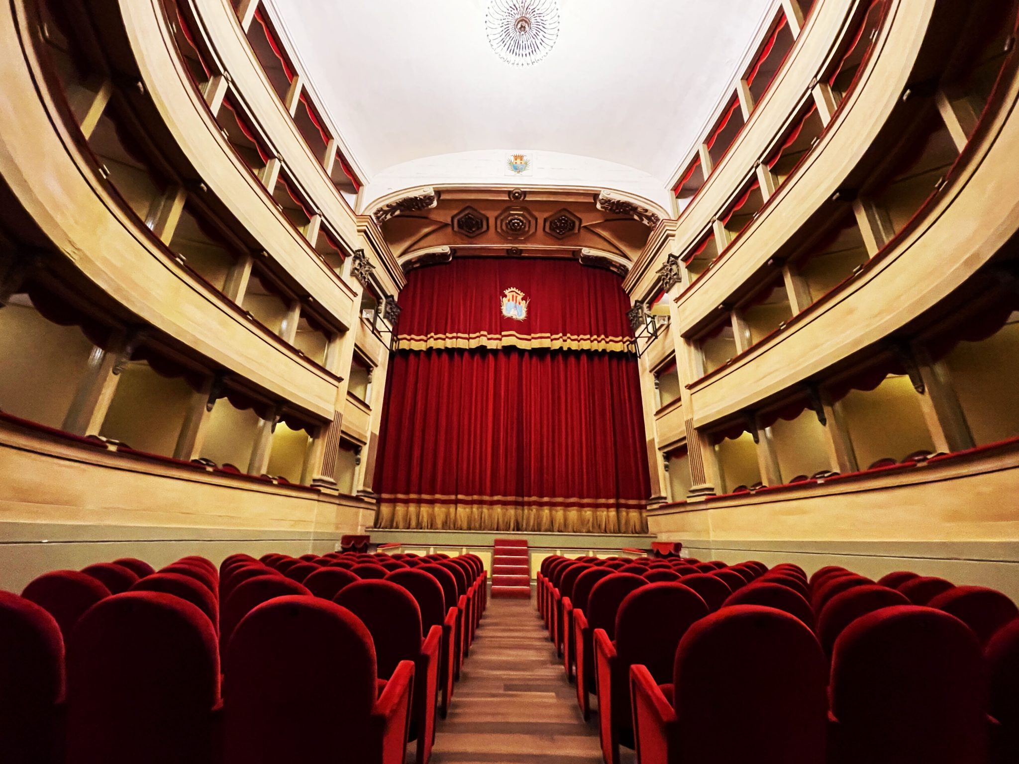 Interno del Teatro Civico di Alghero.