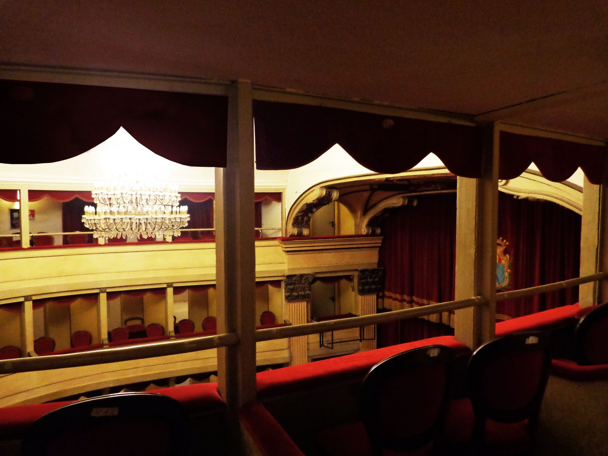 Vista dal loggione del Teatro Civico di Alghero.