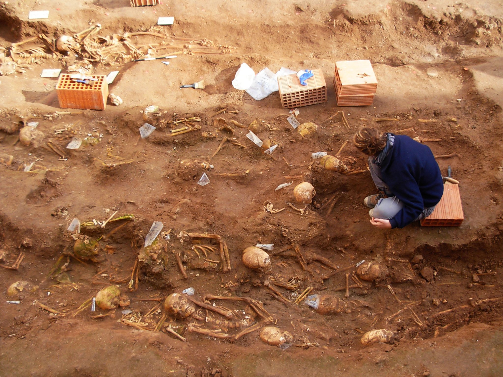 Scavi archeologici nel cortile interno del Quarter, 2008-2009.